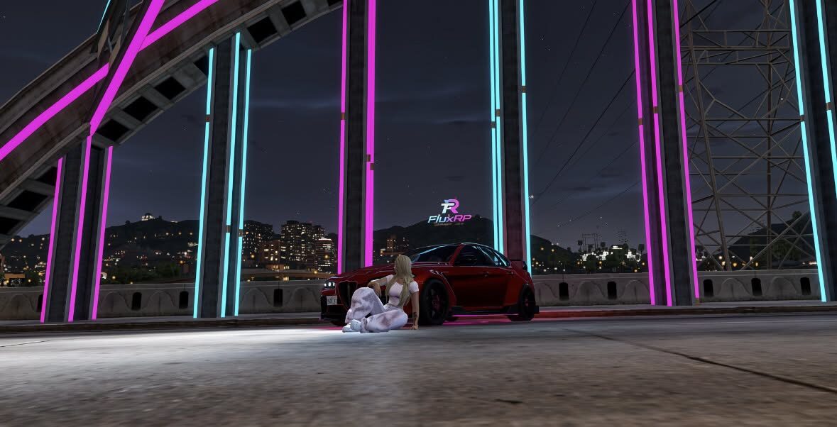 Noční Los Santos v barvách FluxRP